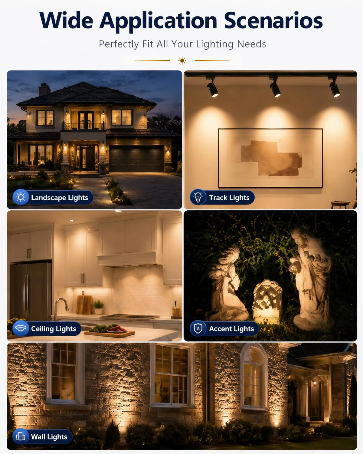 MR16 LED Bulb, 5W 2700K Warm White 450LM GU5.3
