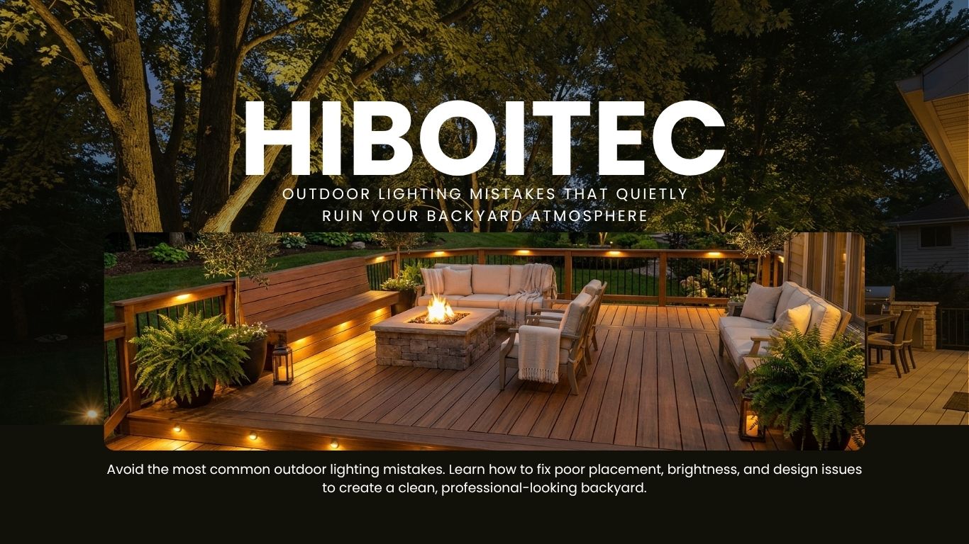 Outdoor Lighting Mistakes That Quietly Ruin Your Backyard Atmosphere