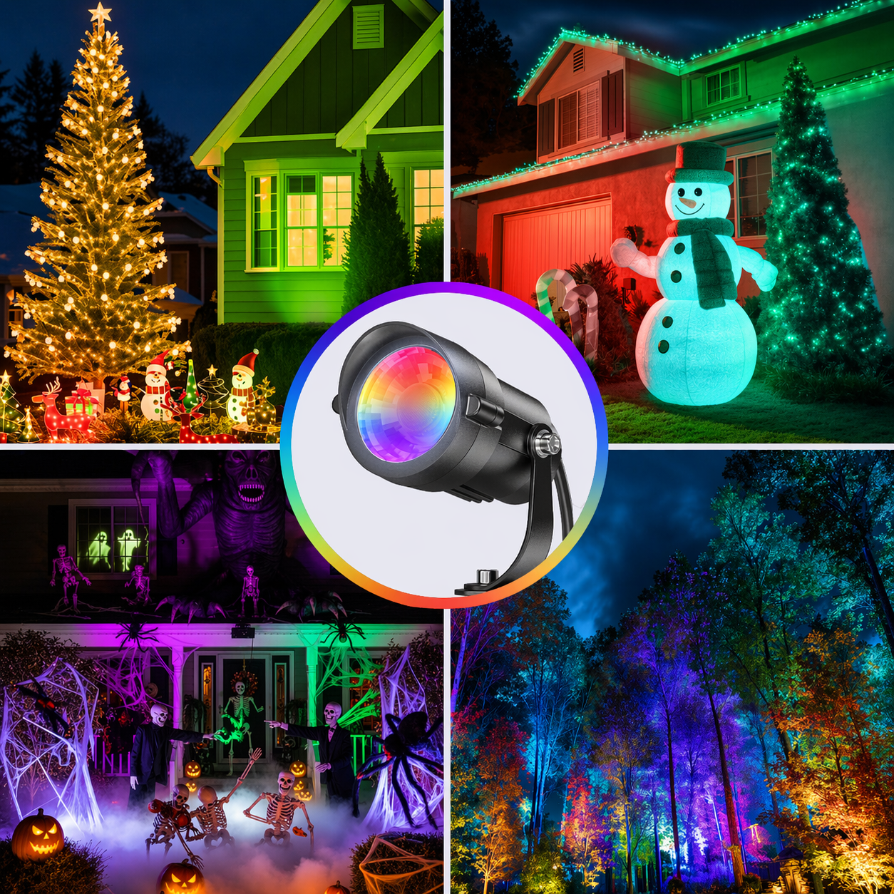 HIBOITEC RGBW Spotlights 12W with Plug Remote