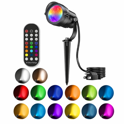 HIBOITEC RGBW Spotlights 12W with Plug Remote