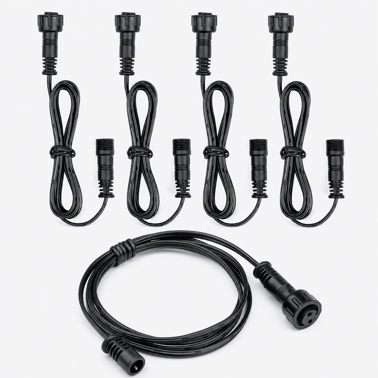 2-Pin Extension Cable for Deck Lights, 3.28FT IP67 Waterproof