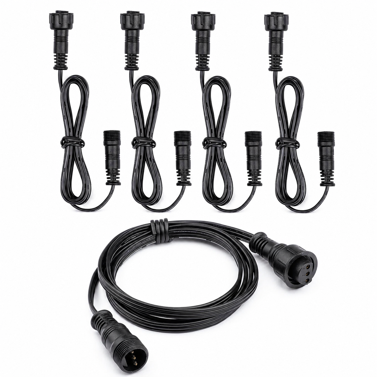 3-Pin Extension Cable for LED Deck Lights, 3.28FT Waterproof Cord
