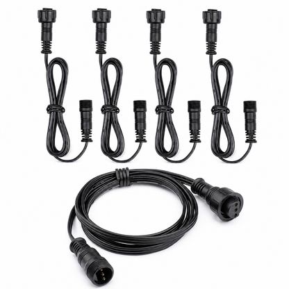 3-Pin Extension Cable for LED Deck Lights, 3.28FT Waterproof Cord