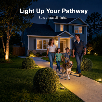 HIBOITEC Low Voltage Landscape Lights 12W, LED Outdoor In-Ground Lights 1200LM Ultra Bright Waterproof IP67 Pathway Lights, 12-24V AC/DC Landscape Lighting for Yard Garden Tree Uplighting