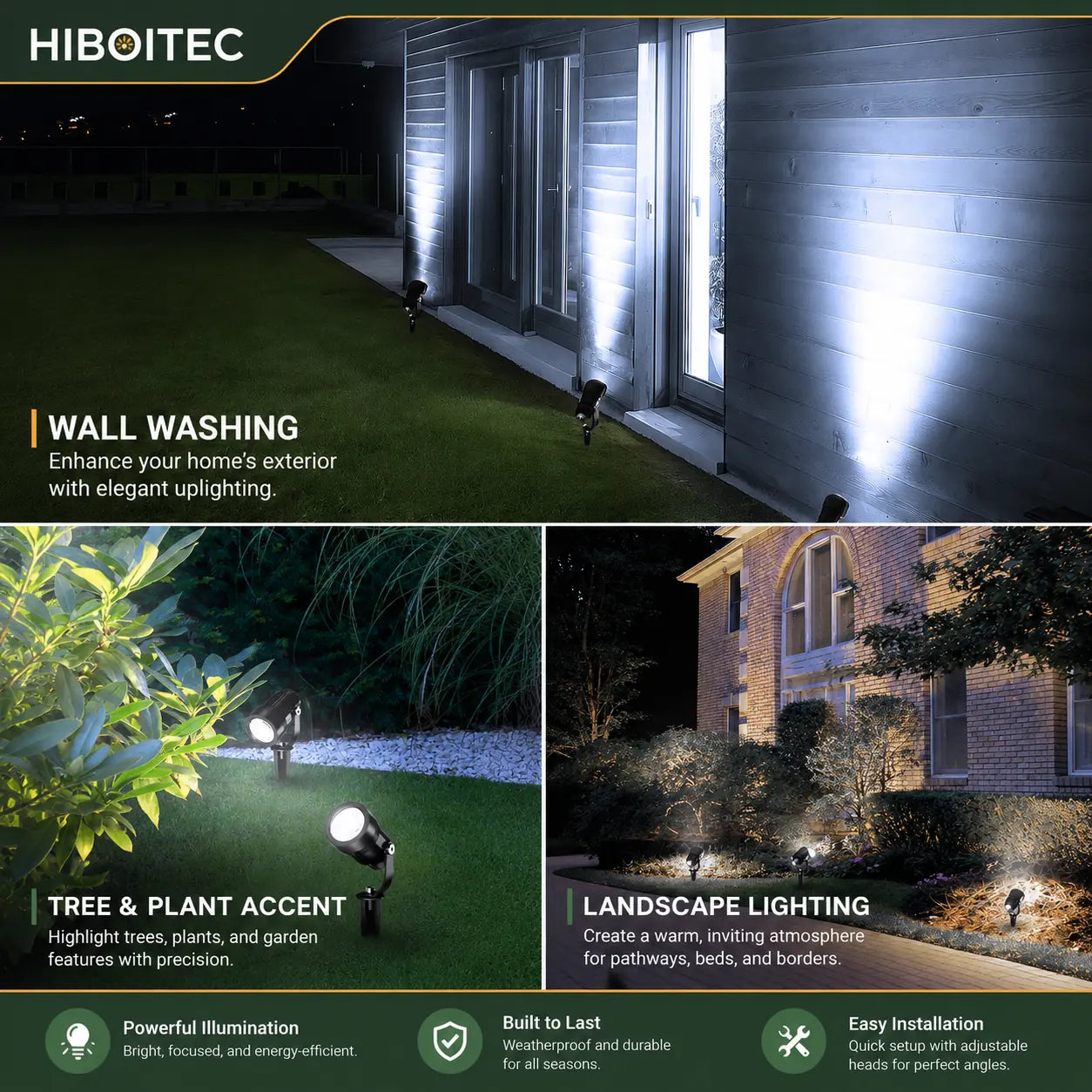 5W Low Voltage Landscape Lighting Kit with Transformer
