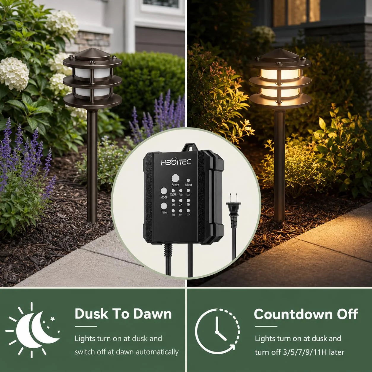 Low Voltage Pathway Lighting Kit with Replaceable G4 Bulbs