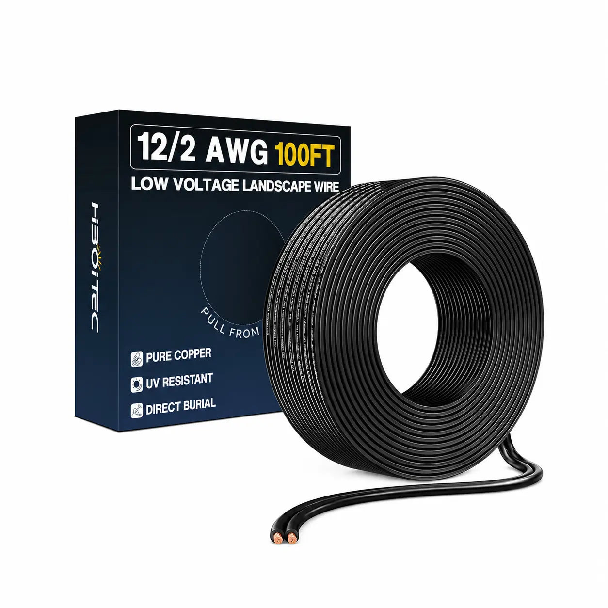 12 Gauge Low Voltage Landscape Wire, 100FT Pure Copper