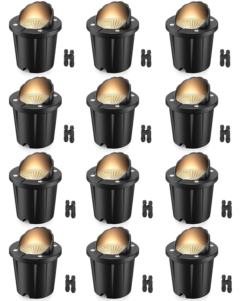 12W Low Voltage Landscape Lights, IP67 Waterproof In-Ground Light