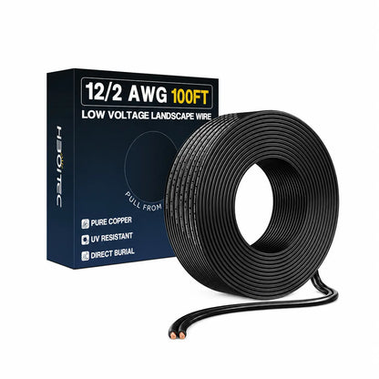 Low Voltage Landscape Wire, Pure Copper Direct Burial Cable