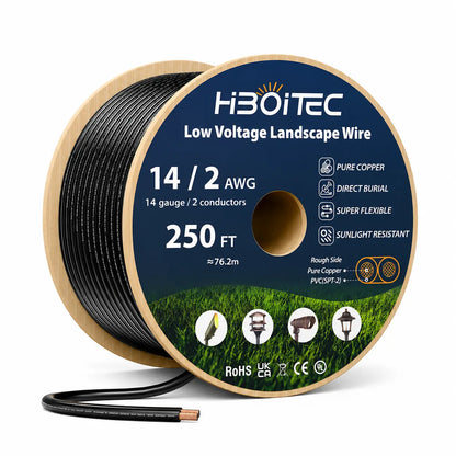 Low Voltage Landscape Wire, Pure Copper Direct Burial Cable