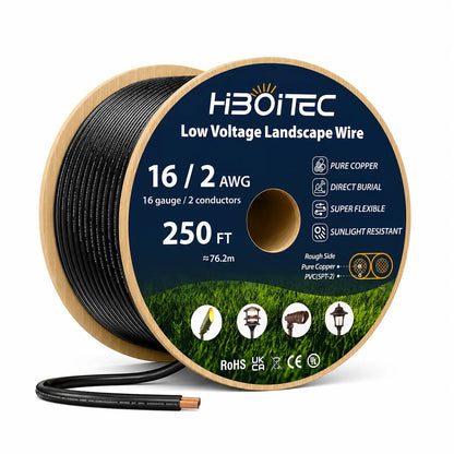 Low Voltage Landscape Wire, Pure Copper Direct Burial Cable