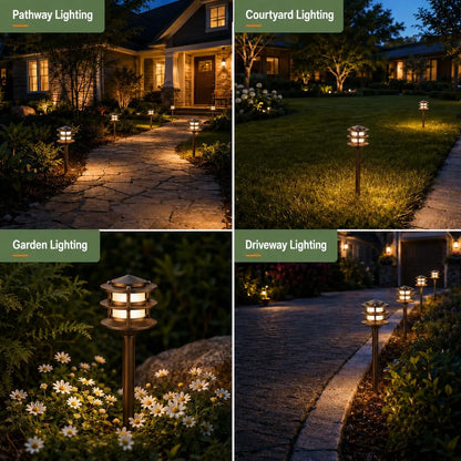 Low Voltage Pathway Light with Replaceable G4 LED Bulb