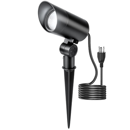 HIBOITEC Lot de 1 Projecteur LED d'extérieur 30W 120V 3000LM 5000K Éclairage Paysager Étanche pour Mât de Drapeau Arbre Statue, Cordon de 1,8 m avec Fiche, Blanc Lumière du Jour