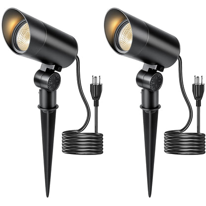 HIBOITEC Lot de 1 Projecteur LED Extérieur 30W 120V avec Fiche, Lumière pour Mât de Drapeau 3000LM 3000K Blanc Chaud, Projecteur Paysager Étanche pour Cour Jardin Arbre Statue, Câble de 1,8 m avec Fiche, Blanc Chaud