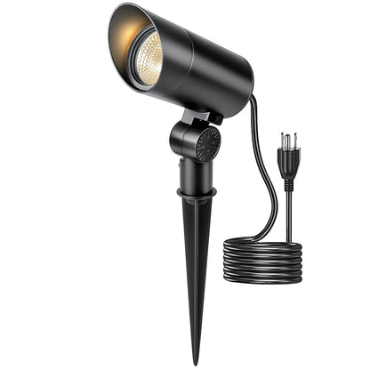 HIBOITEC Lot de 1 Projecteur LED Extérieur 30W 120V avec Fiche, Lumière pour Mât de Drapeau 3000LM 3000K Blanc Chaud, Projecteur Paysager Étanche pour Cour Jardin Arbre Statue, Câble de 1,8 m avec Fiche, Blanc Chaud